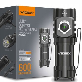 Latarka Taktyczna Led Wodoszczelna 10W 600Lm 5700K Mocna Czarna