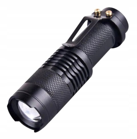 Mocna Latarka Taktyczna Led Zoom Cree Survivalowa Akumulatorowa Ipx4 Zd75
