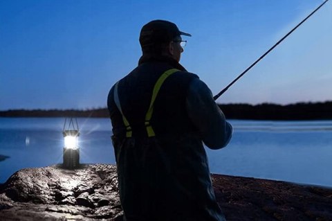 Biwakowa Namiotowa Turystyczna Skłądana Lampka Powerbank Ładowanie Solarne