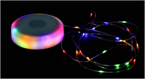 Lampa Kempingowa Biwakowa Akumulatorowa Led Girlanda Na Rolce 10M Rgb Ipx4