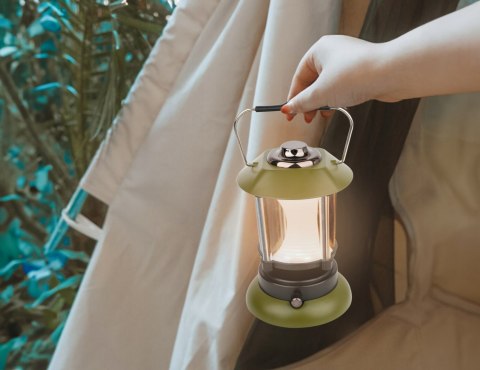 Lampa Kempingowa Turystyczna Latarnia Led Na Akumulator Mocna