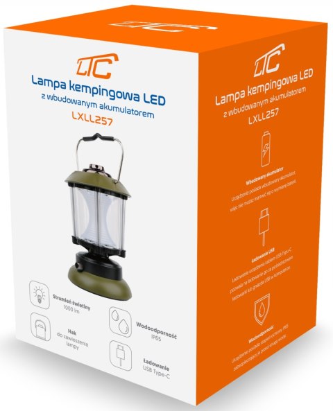 Lampa Kempingowa Turystyczna Latarnia Led Na Akumulator Mocna