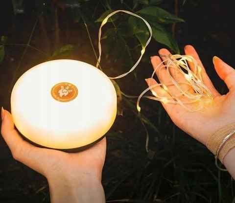 Lampa Lampka Kempingowa Sznur Led 10M Namiot Kamper Biwak Akumulatorowa