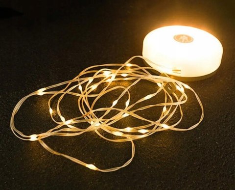 Lampa Lampka Kempingowa Sznur Led 10M Namiot Kamper Biwak Akumulatorowa