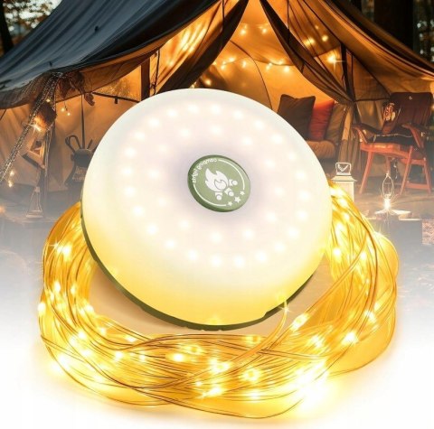 Lampa Lampka Kempingowa Sznur Led 10M Namiot Kamper Biwak Akumulatorowa