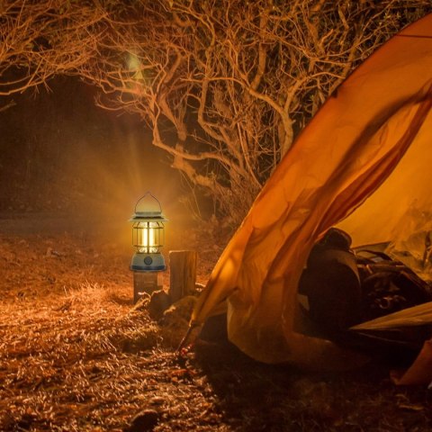 Lampa Podręczna Latarka Led Kempingowa Turystyczna Biwakowa Hak Solarna