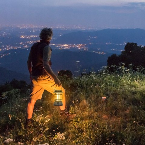 Lampa Podręczna Latarka Led Kempingowa Turystyczna Biwakowa Hak Solarna