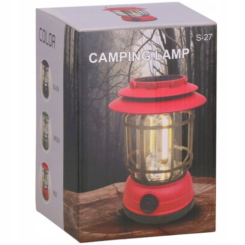 Lampa Podręczna Latarka Led Kempingowa Turystyczna Biwakowa Hak Solarna