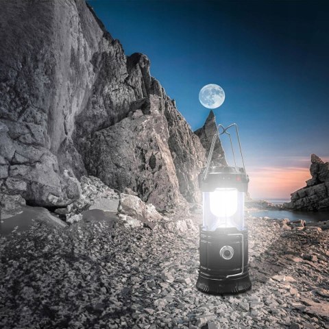 Lampa Solarna Led Latarka Turystyczna Biwakowa Akumulatorowa Usb Powerbank