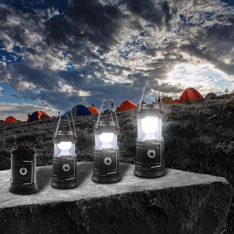 Lampa Solarna Led Latarka Turystyczna Biwakowa Akumulatorowa Usb Powerbank