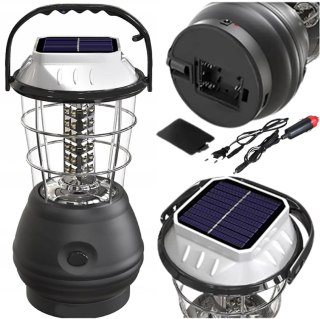 Lampa Turystyczna Akumulator Kempingowa Solar Led Akumulatorowa Lampka