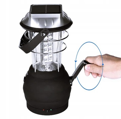 Lampa Turystyczna Akumulator Kempingowa Solar Led Akumulatorowa Lampka