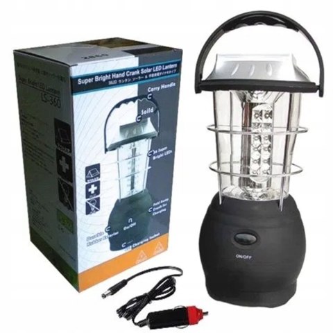 Lampa Turystyczna Akumulator Kempingowa Solar Led Akumulatorowa Lampka