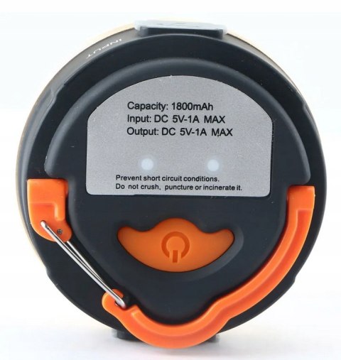 Lampa Turystyczna Latarka Kempingowa Led Powerbank Pod Namiot Biwakowa