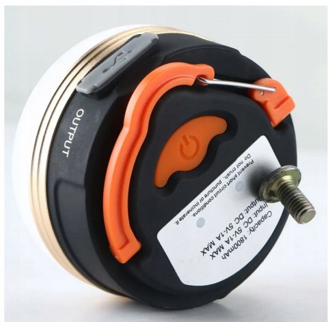 Lampa Turystyczna Latarka Kempingowa Led Powerbank Pod Namiot Biwakowa