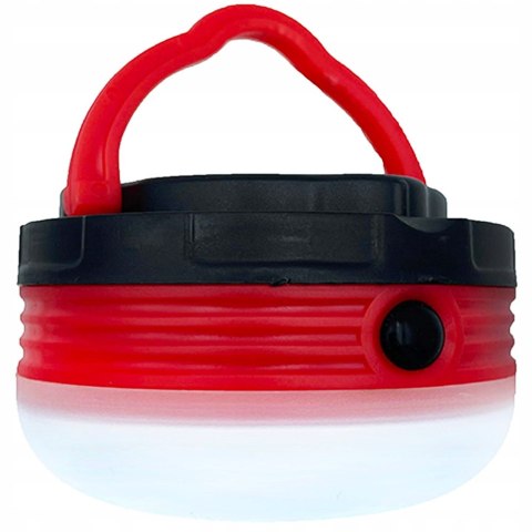 Lampa Turystyczna Led Biwakowa Z Magnesem Uchwytem Mocna Czerwona