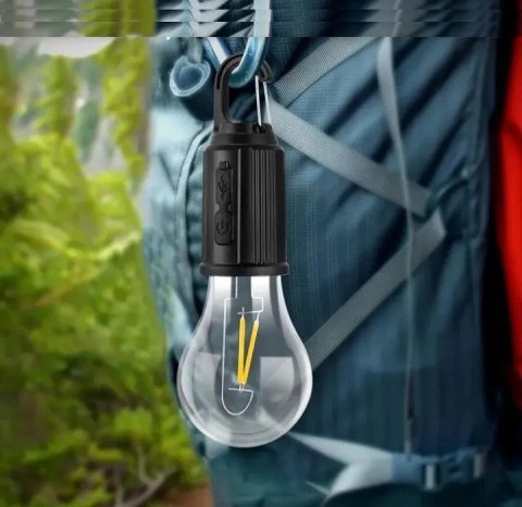 Lampa Turystyczna Żarówka Kempingowa Led Ściemniana + Kabel Na Wycieczkę