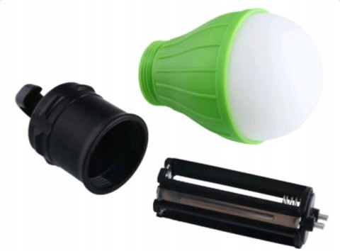 Lampka Latarka Wisząca Led Namiot Camping Baterie Zielona Mocna
