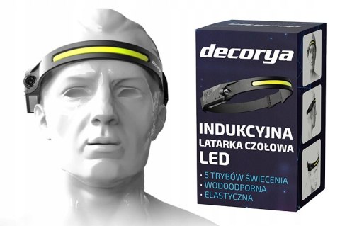 Latarka Czołowa Decorya Flex 350 Lm, Wodoodporna, Akumulator, 5 Trybów