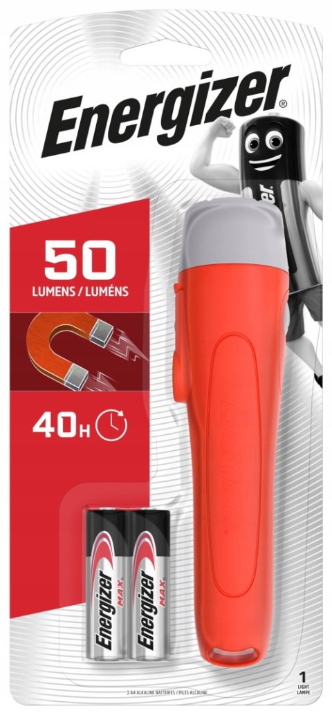 Latarka Energizer Z Magnesem 50 Lumens Mocna Czerwona Magnes