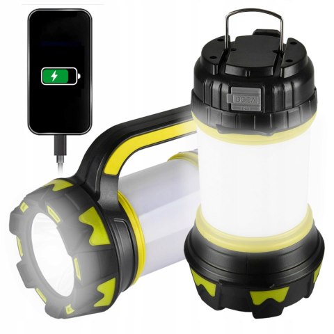 Latarka Szperacz Akumulatorowa Powerbank Światło Lampa Kempingowa Reflektor