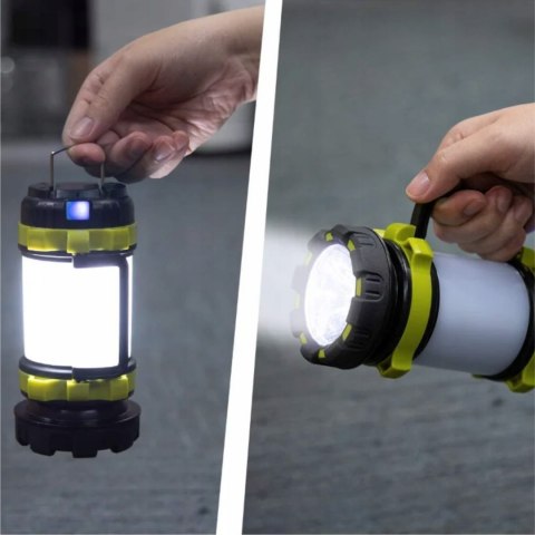 Latarka Szperacz Akumulatorowa Powerbank Światło Lampa Kempingowa Reflektor