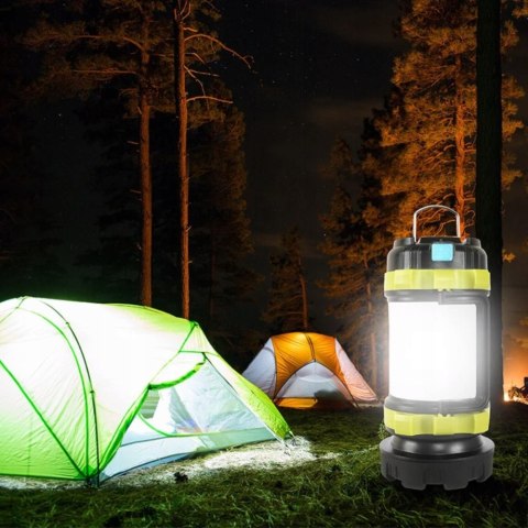 Latarka Szperacz Akumulatorowa Powerbank Światło Lampa Kempingowa Reflektor