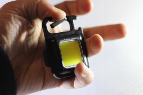 Mocna Lampa Halogen Akumulatorowa 6W1 Cob 500Lm - Otwieracz,!