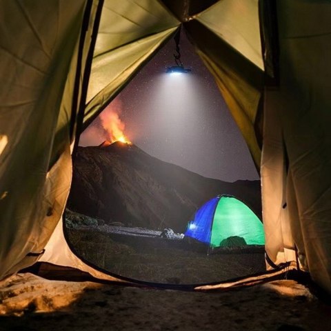 Mocna Mini Latarka Lampka Led Kieszonkowa + Brelok Mocna Czarna