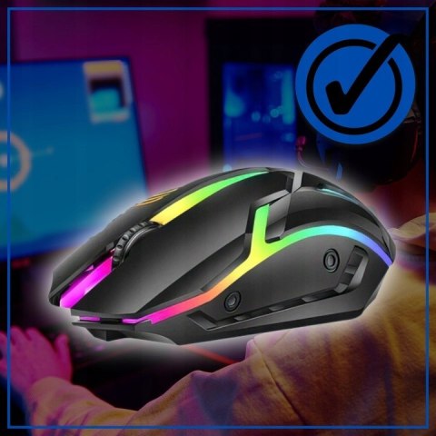 Myszka Gamingowa Mysz Dla Graczy Bezprzewodowa Komputerowa Led Rgb 3600 Dpi