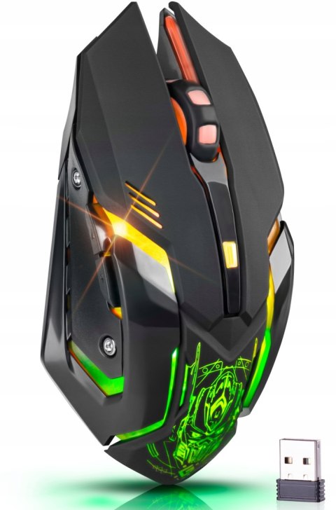 Myszka Gamingowa Mysz Dla Graczy Bezprzewodowa Led Rgb Defender Trigger