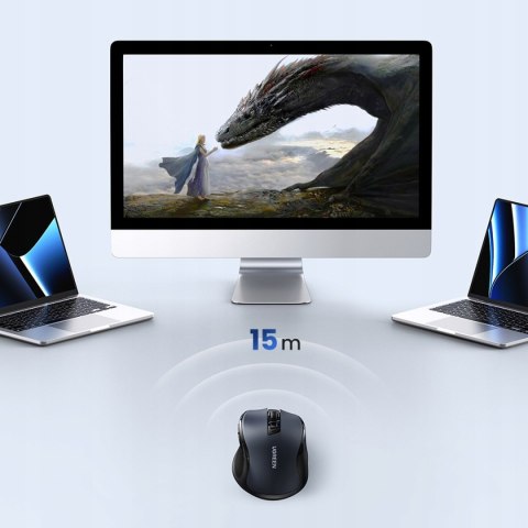 Ugreen Mysz Bezprzewodowa Myszka Usb 2.4Ghz 4000 Dpi Sensor Optyczny