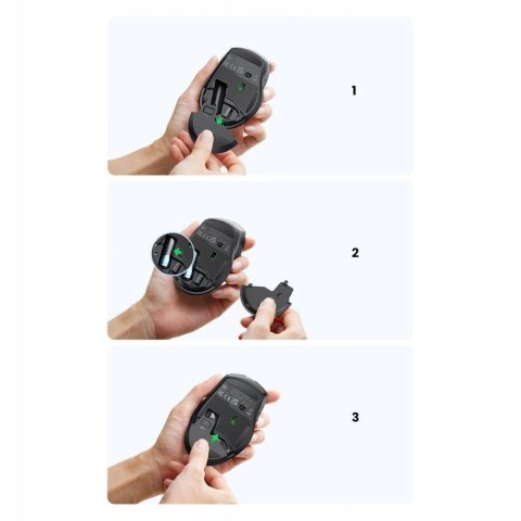 Ugreen Mysz Myszka Bezprzewodowa Optyczna Bluetooth 5.0 2.4 Ghz Dpi 4000
