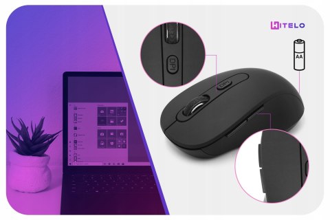 Bezprzewodowa Mysz Bluetooth 3.0 Do Telewizora, Tabletu, Pc - 1600 Dpi