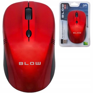 Bezprzewodowa Mysz Optyczna Blow Mb-10 Usb 2.4 Ghz - Czerwona, 1600 Dpi