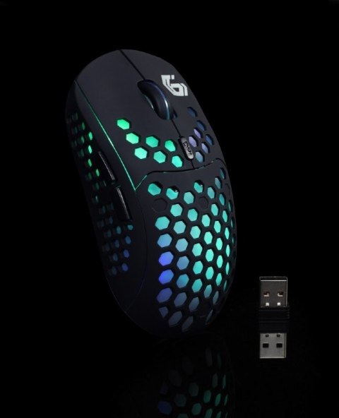 Bezprzewodowa Myszka Gamingowa Mysz Dla Graczy Akumulator Usb Podświetlenie