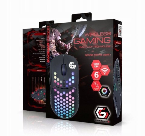 Bezprzewodowa Myszka Gamingowa Mysz Dla Graczy Akumulator Usb Podświetlenie