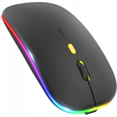 Cicha Bezprzewodowa Mysz Gamingowa Z Bluetooth I Rgb - Ergonomiczna