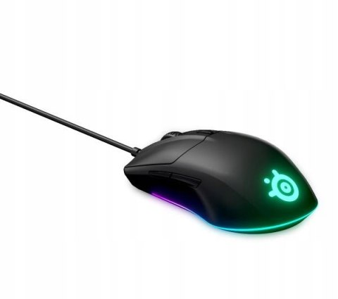 Mysz Steelseries Rival 3 Gaming Rgb Usb Przewodowa Mocna Czarna
