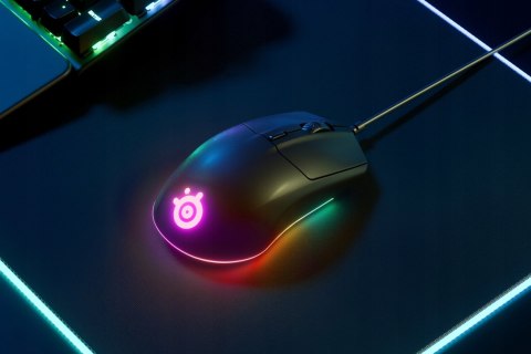 Mysz Steelseries Rival 3 Gaming Rgb Usb Przewodowa Mocna Czarna