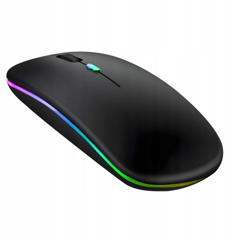 Myszka Bezprzewodowa Do Laptopa Komputera Podświetlana Rgb Cicha Akumulator