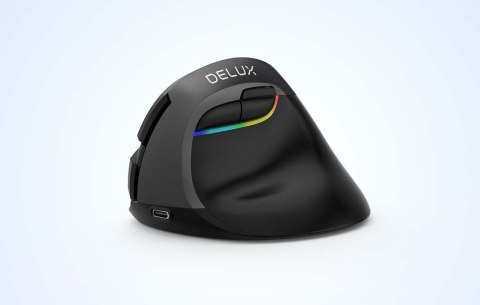 Myszka Bezprzewodowa Pionowa Delux M618mini Ergonomiczna Mysz Bt 2.4G