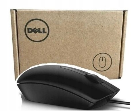 Nowa Czarna Mysz Optyczna Dell Ms116 Usb 1000Dpi Mocna Myszka
