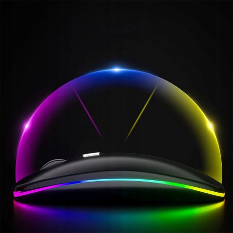 Stazer Myszka Bezprzewodowa Do Laptopa Komputera Podświetlana Rgb 2.4 Ghz