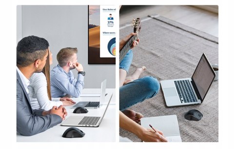 Ugreen Myszka Komputerowa Mysz Bezprzewodowa Usb 2400Dpi Bluetooth 2.4G 10M