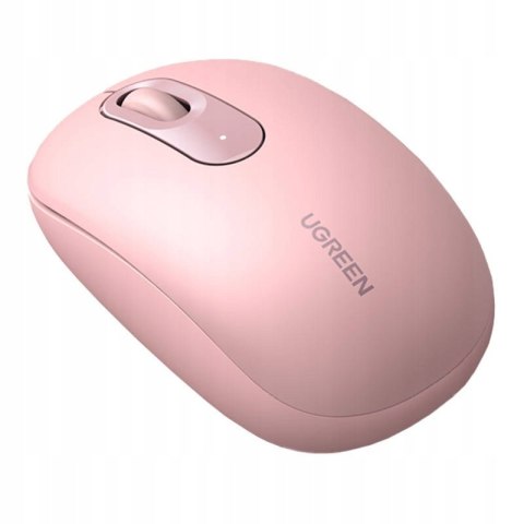 Ugreen Różowa Mysz Myszka Bezprzewodowa Optyczna Usb Z Adapterem 2.4Ghz