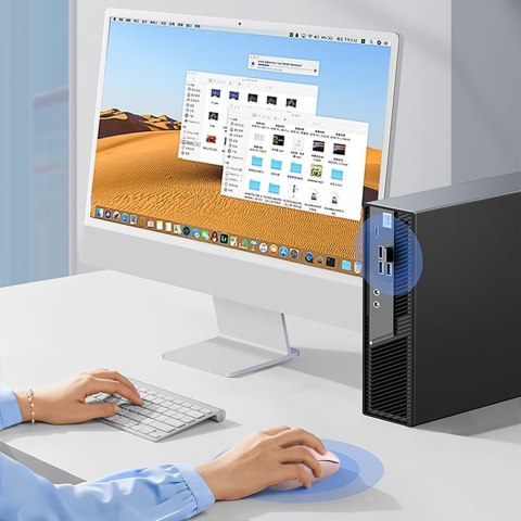 Ugreen Różowa Mysz Myszka Bezprzewodowa Optyczna Usb Z Adapterem 2.4Ghz