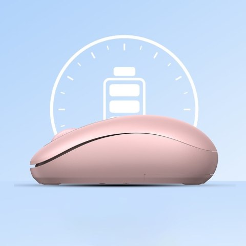Ugreen Różowa Mysz Myszka Bezprzewodowa Optyczna Usb Z Adapterem 2.4Ghz
