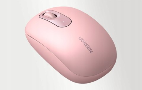 Ugreen Różowa Mysz Myszka Bezprzewodowa Optyczna Usb Z Adapterem 2.4Ghz