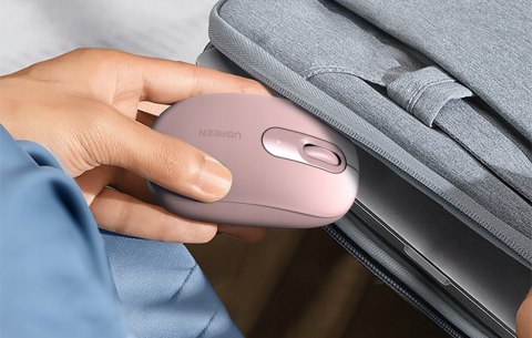 Ugreen Różowa Mysz Myszka Bezprzewodowa Optyczna Usb Z Adapterem 2.4Ghz